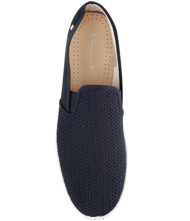 Rivieras Men's Classic Cotton Canvas Mesh Slip-On Loafers