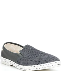 Rivieras Men's Classic Cotton Canvas Mesh Slip-On Loafers