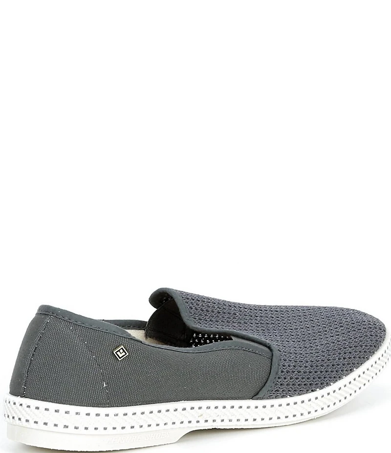 Rivieras Men's Classic Cotton Canvas Mesh Slip-On Loafers