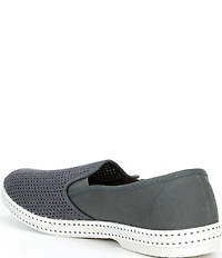 Rivieras Men's Classic Cotton Canvas Mesh Slip-On Loafers