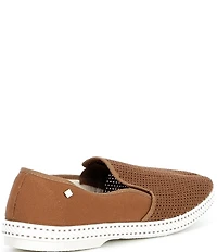 Rivieras Men's Classic Cotton Canvas Mesh Slip-On Loafers