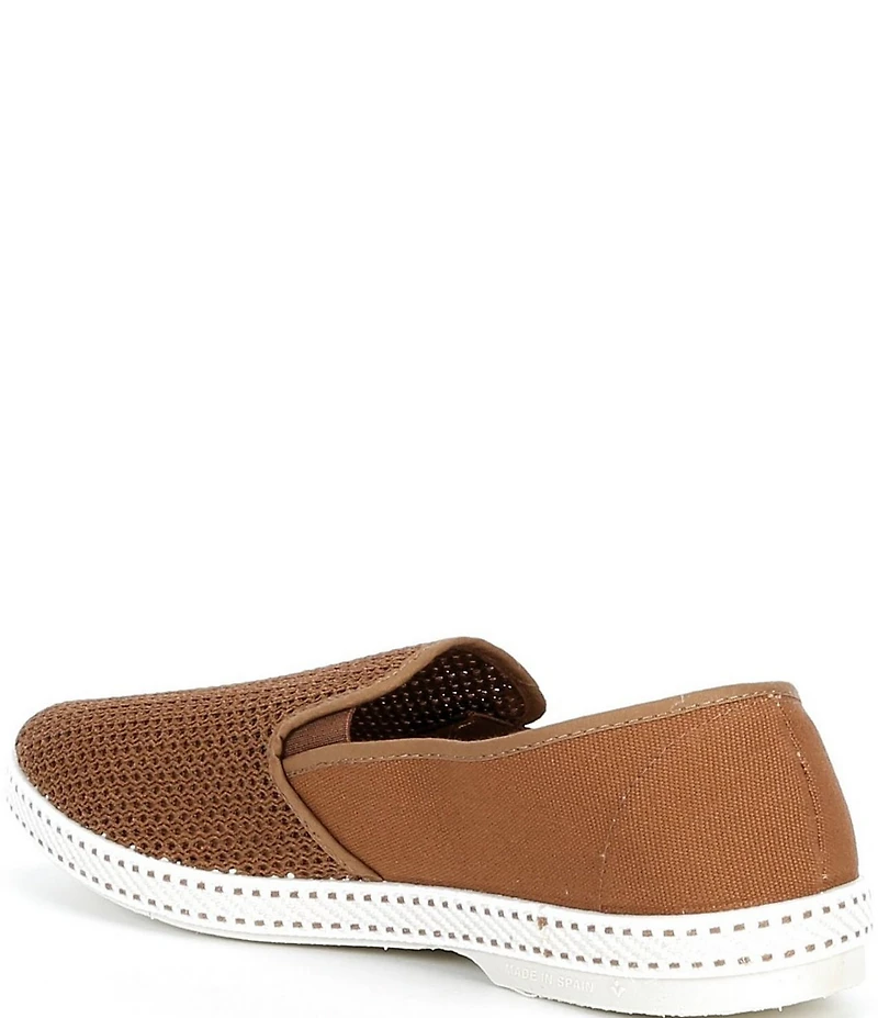 Rivieras Men's Classic Cotton Canvas Mesh Slip-On Loafers