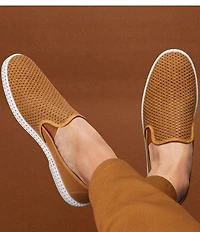 Rivieras Men's Classic Cotton Canvas Mesh Slip-On Loafers