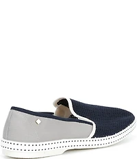 Rivieras Men's Classic Cotton Canvas Mesh Slip-On Loafers