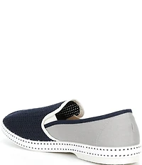 Rivieras Men's Classic Cotton Canvas Mesh Slip-On Loafers