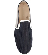 Rivieras Men's Classic Cotton Canvas Mesh Slip-On Loafers