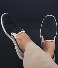 Rivieras Men's Classic Cotton Canvas Mesh Slip-On Loafers
