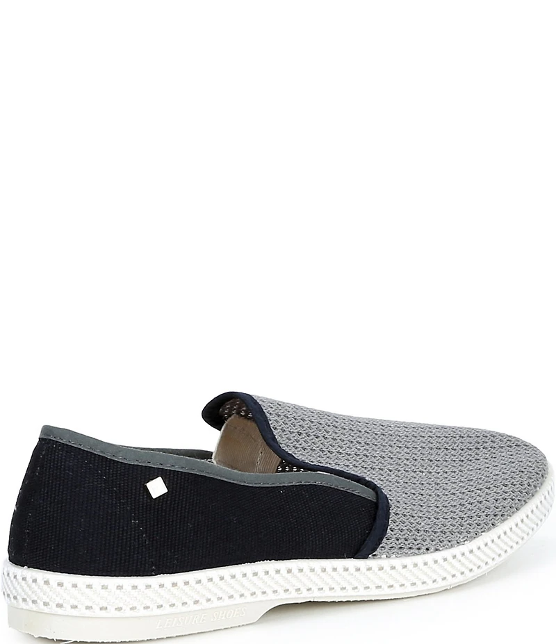 Rivieras Men's Classic Cotton Canvas Mesh Slip-On Loafers