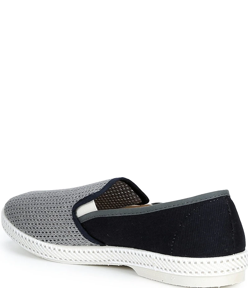 Rivieras Men's Classic Cotton Canvas Mesh Slip-On Loafers