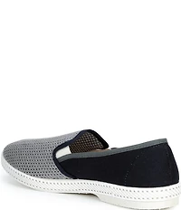 Rivieras Men's Classic Cotton Canvas Mesh Slip-On Loafers