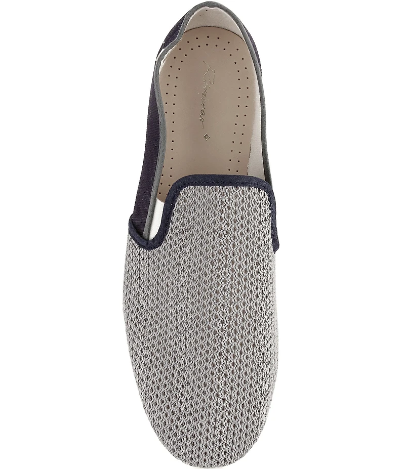 Rivieras Men's Classic Cotton Canvas Mesh Slip-On Loafers
