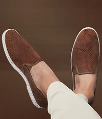 Rivieras Men's Classic Suede Slip-On Loafers