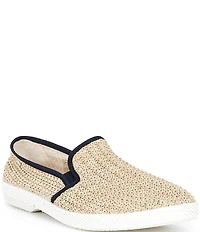 Rivieras Men's Raffia Slip-On Loafers