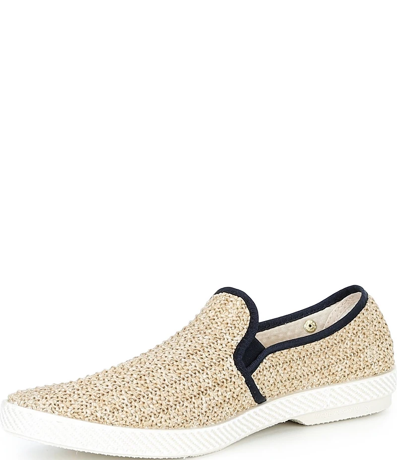 Rivieras Men's Raffia Slip-On Loafers