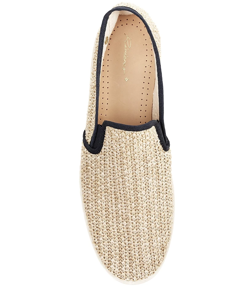 Rivieras Men's Raffia Slip-On Loafers