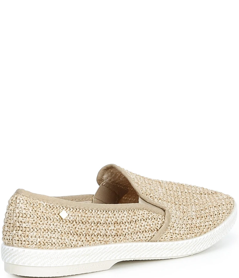 Rivieras Men's Raffia Slip-On Loafers