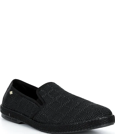 Rivieras Men's Textured Raffia Slip-On Loafers
