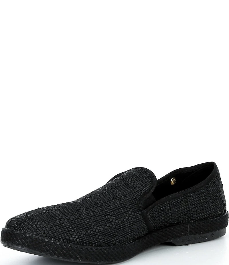 Rivieras Men's Textured Raffia Slip-On Loafers