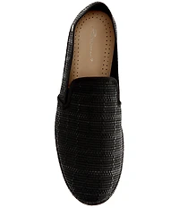 Rivieras Men's Textured Raffia Slip-On Loafers