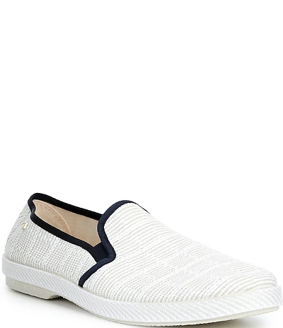 Rivieras Men's Textured Raffia Slip-On Loafers