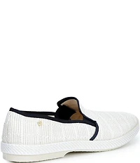 Rivieras Men's Textured Raffia Slip-On Loafers