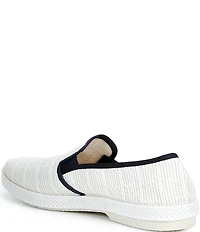 Rivieras Men's Textured Raffia Slip-On Loafers