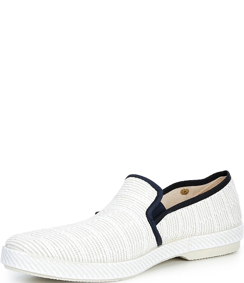 Rivieras Men's Textured Raffia Slip-On Loafers