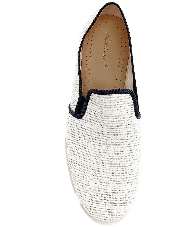 Rivieras Men's Textured Raffia Slip-On Loafers