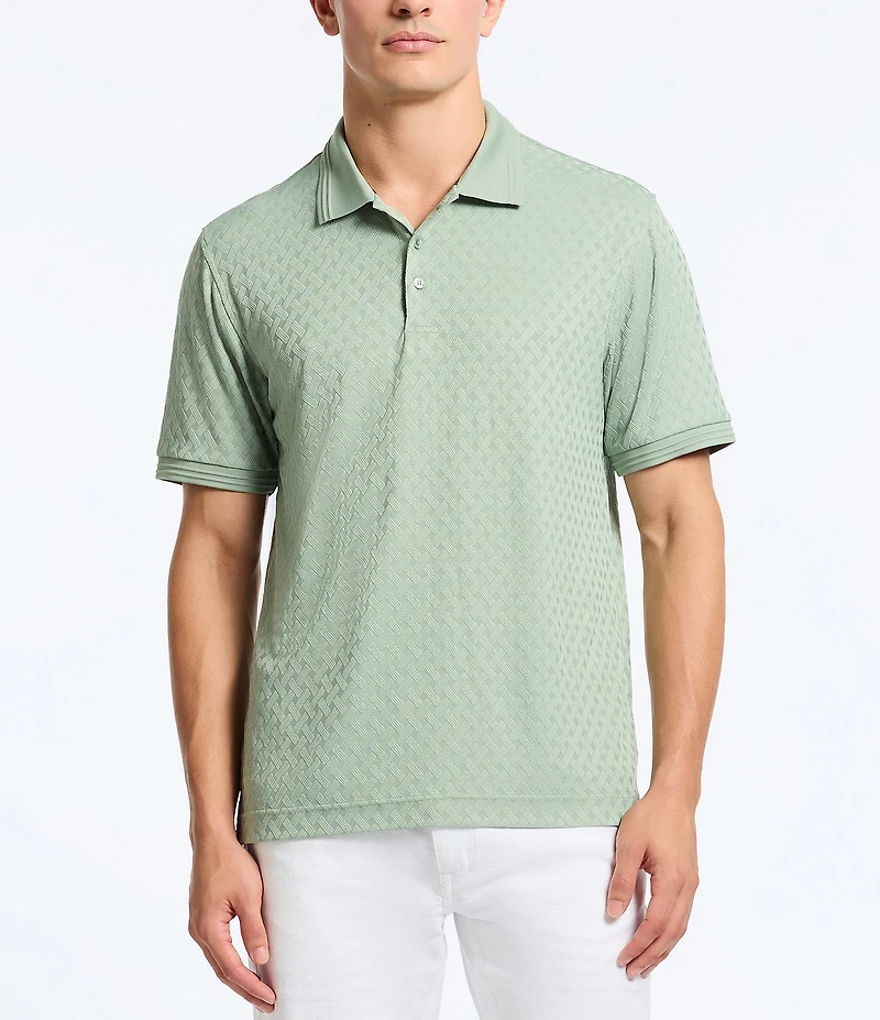 Robert Graham Elias Stretch Short Sleeve Polo Shirt