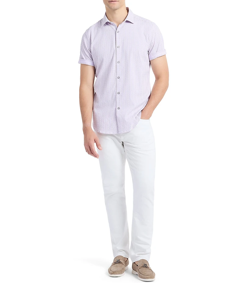 Robert Graham Fornillo Seersucker Short Sleeve Woven Shirt