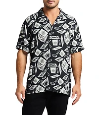 Robert Graham Full House Short Sleeve Woven Camp Shirt
