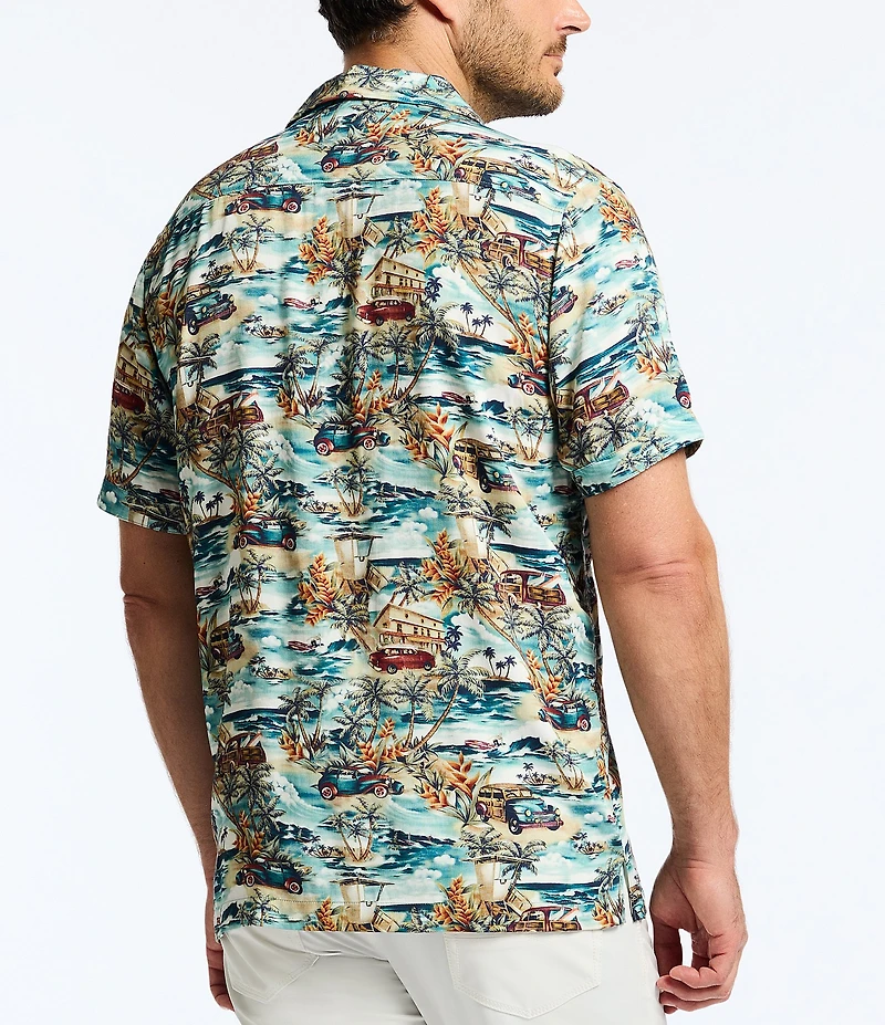 Robert Graham Getaway Short Sleeve Woven Camp Shirt