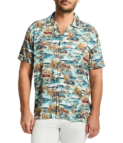 Robert Graham Getaway Short Sleeve Woven Camp Shirt