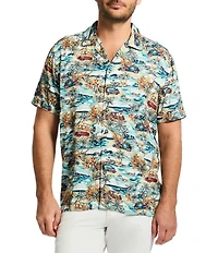 Robert Graham Getaway Short Sleeve Woven Camp Shirt