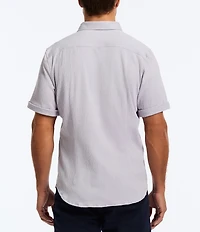 Robert Graham Hammond Stretch Knit Short Sleeve Woven Shirt