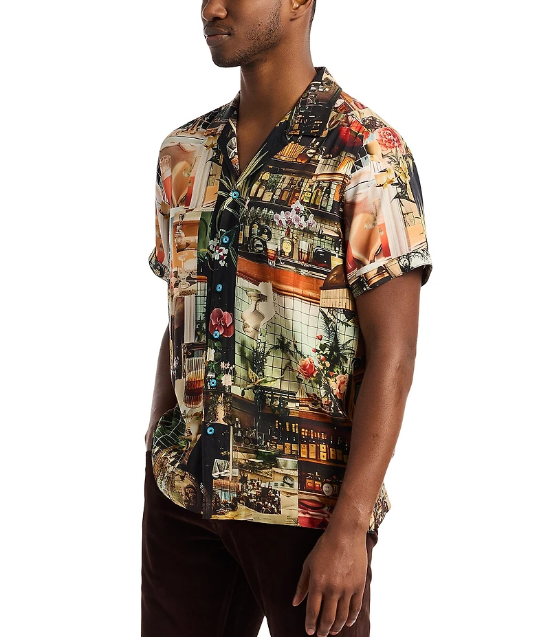 Robert Graham Harry's Place Short Sleeve Woven Camp Shirt