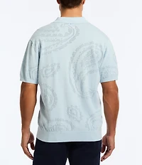 Robert Graham Holbrook Short Sleeve Knit Polo Sweater