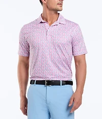Robert Graham Iron Drive Performance Stretch Short Sleeve Polo Shirt