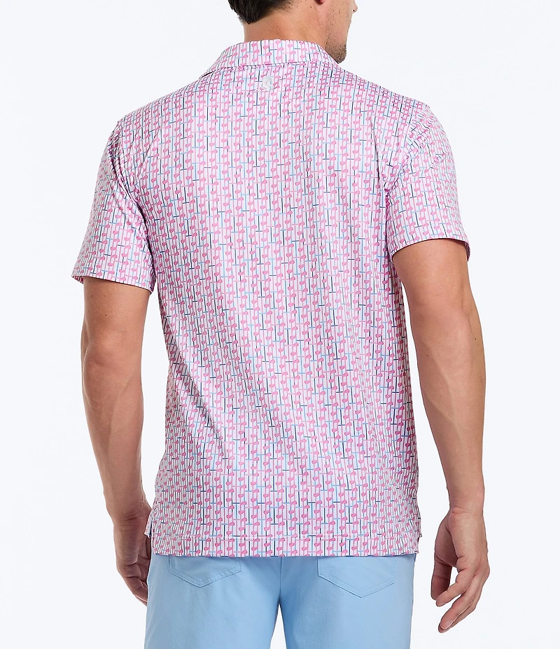 Robert Graham Iron Drive Performance Stretch Short Sleeve Polo Shirt