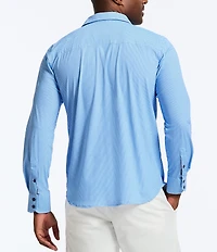 Robert Graham Leros Knit Stretch Long Sleeve Woven Shirt