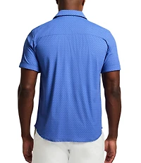 Robert Graham Pidmont Stretch Knit Short Sleeve Woven Shirt