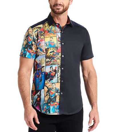 Robert Graham Superman X Robert Graham My Hero Short Sleeve Woven Shirt
