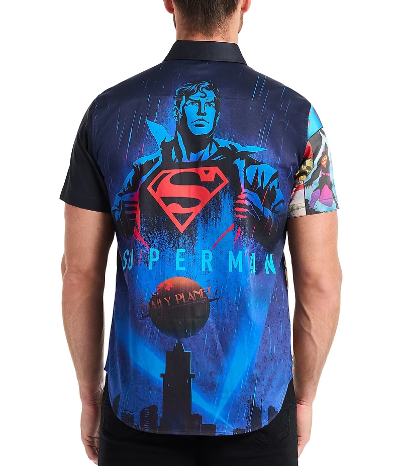 Robert Graham Superman X Robert Graham My Hero Short Sleeve Woven Shirt