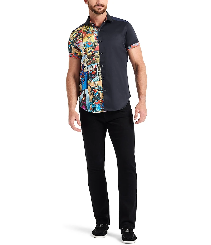 Robert Graham Superman X Robert Graham My Hero Short Sleeve Woven Shirt