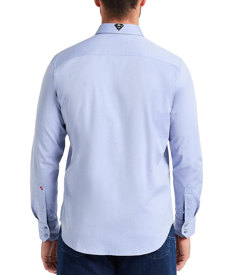 Robert Graham Superman X Robert Graham Powerofhope Long Sleeve Woven Shirt