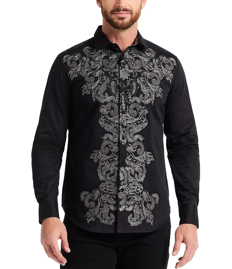 Robert Graham Superman X Robert Graham Rise Long Sleeve Woven Shirt