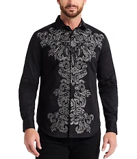 Robert Graham Superman X Robert Graham Rise Long Sleeve Woven Shirt