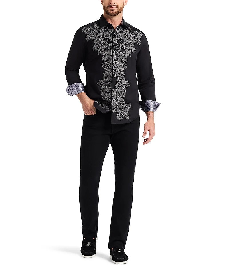 Robert Graham Superman X Robert Graham Rise Long Sleeve Woven Shirt