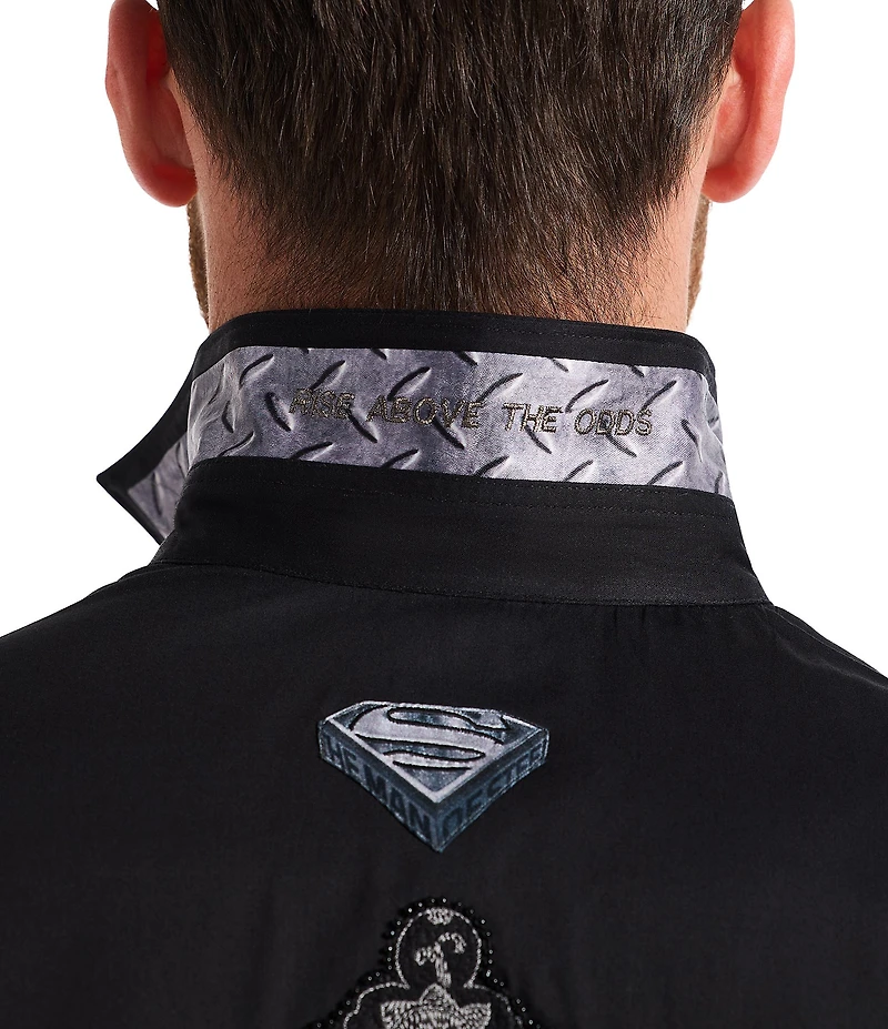 Robert Graham Superman X Robert Graham Rise Long Sleeve Woven Shirt