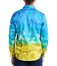 Robert Graham Superman X Robert Graham Up Up Away Long Sleeve Woven Shirt